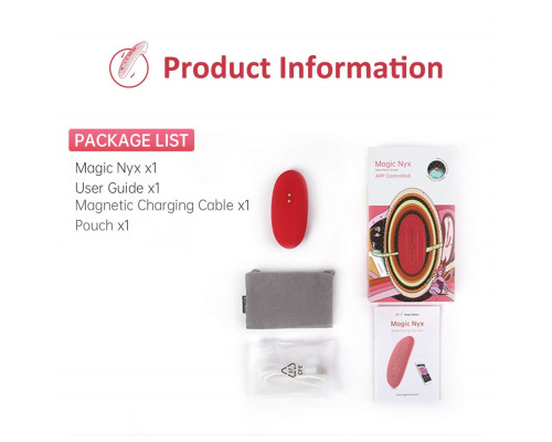 Вибромассажер в трусики Magic Motion Nyx - 8,8 см.