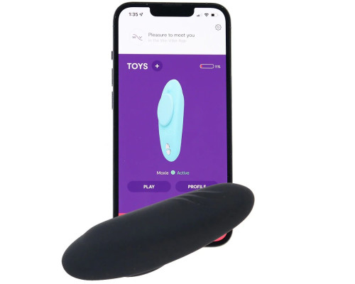 Черный вибратор We-Vibe Moxie+