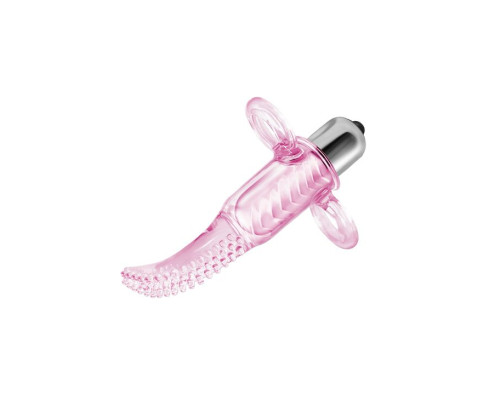 Насадка на палец в виде вибромассажера с щёточкой