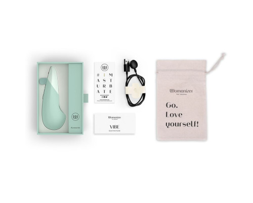 Зеленый клиторальный вибратор Womanizer Vibe