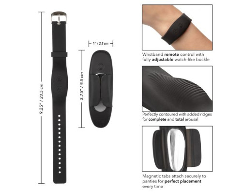 Стимулятор в трусики с пультом-браслетом Lock-N-Play Wristband Remote Panty Teaser