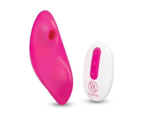 Розовый клиторальный вибромассажер Suck n’ Go