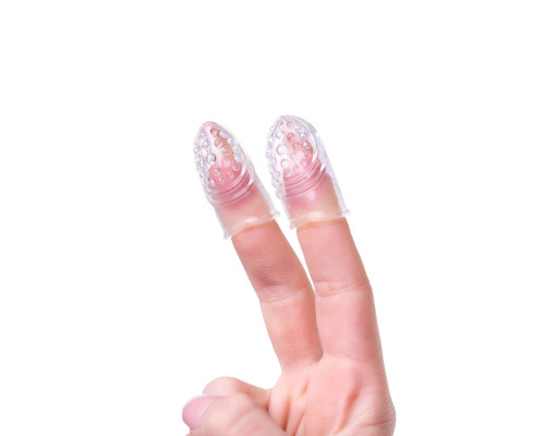 Комплект из 2 прозрачных насадок на палец Favi