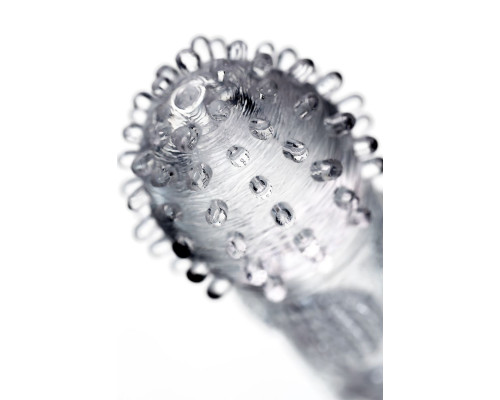 Прозрачная рельефная насадка на палец Hicks - 8,5 см.