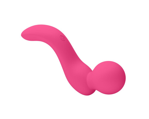 Розовый вибратор с изогнутой головкой Lois