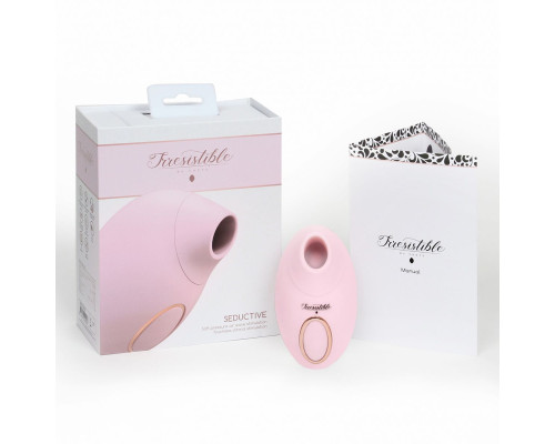 Розовый клиторальный вакуум-волновой массажер Irresistible Seductive