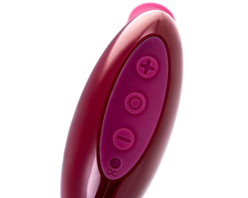 Бордовый вакуумный стимулятор клитора Myrty