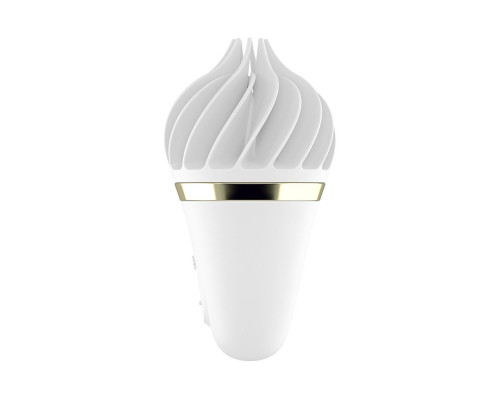 Белый вибратор-спиннер Satisfyer Sweet Treat