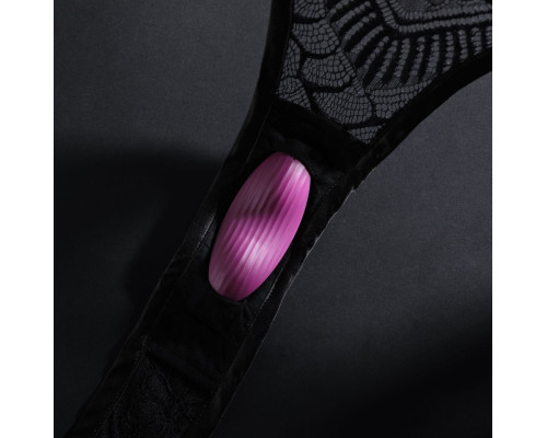 Фиолетовый клиторальный стимулятор Edeny с управлением через приложение