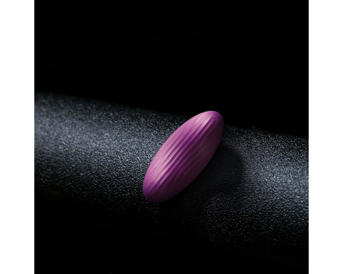 Фиолетовый клиторальный стимулятор Edeny с управлением через приложение