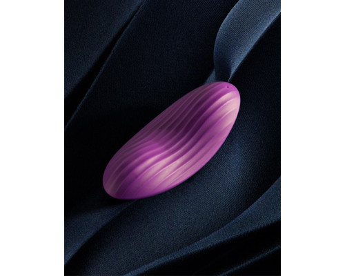 Фиолетовый клиторальный стимулятор Edeny с управлением через приложение