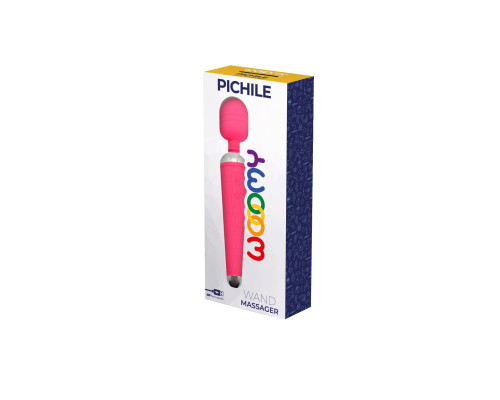 Розовый wand-вибратор Pichile - 20 см.