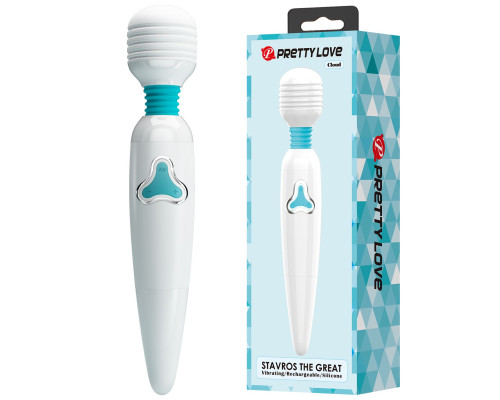 Белый wand-вибратор Cloud - 25 см.