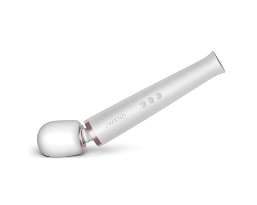 Белый массажёр-жезл le Wand с 20 режимами вибрации