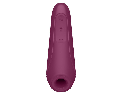 Бордовый вакуум-волновой стимулятор Satisfyer Curvy 1+