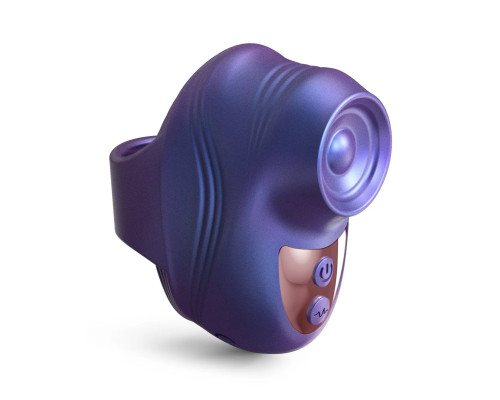 Синий клиторальный стимулятор на палец Kisscool