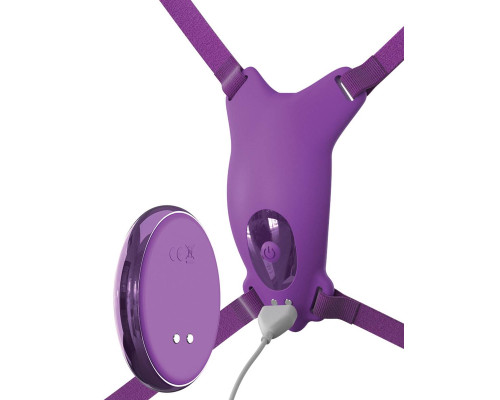 Сиреневый пояс с вибровкладкой Ultimate Butterfly Strap-On