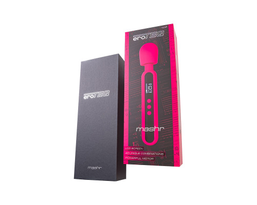 Ярко-розовый wand-вибратор Mashr - 23,5 см.