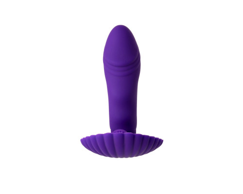 Фиолетовый вибратор для ношения в трусиках
