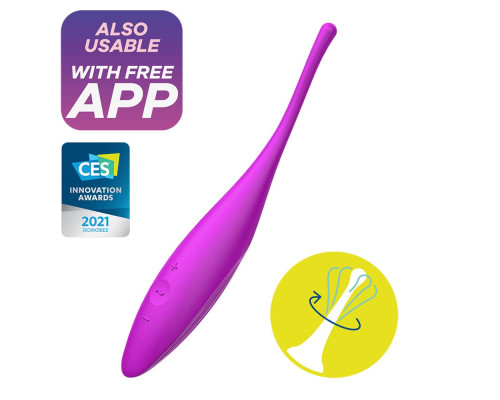 Ярко-розовый точечный стимулятор Twirling Joy