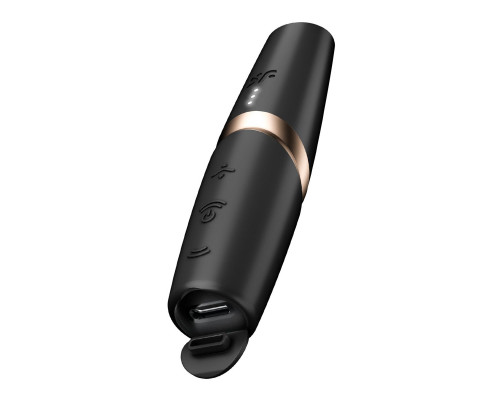 Черный вакуумный стимулятор Perfect Kiss