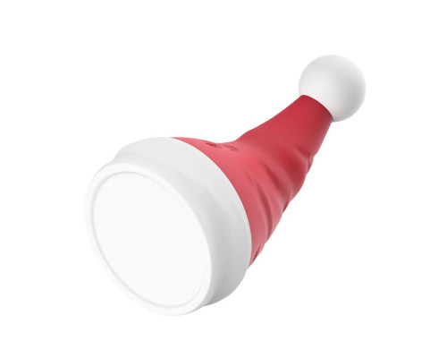 Красный вибростимулятор в форме колпака Magical Santa Hat