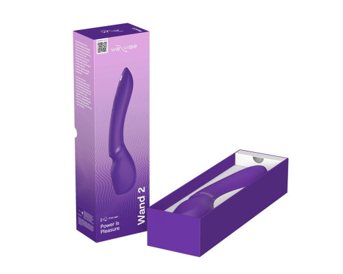 Фиолетовый жезловый вибратор We-Vibe Wand 2 - 27,3 см.