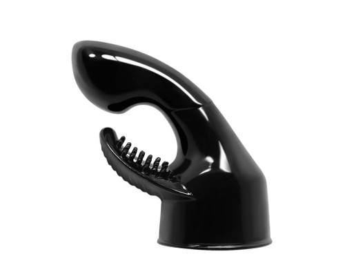 Черная насадкая для wand-вибратора - 10,5 см.