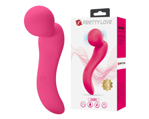 Розовый вибратор с изогнутой головкой Lois