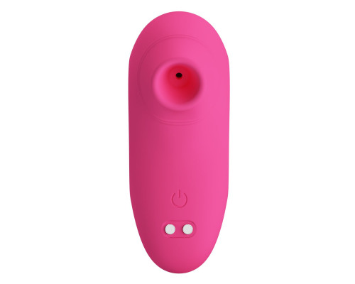 Розовый вакуумный клиторальный массажер Arila