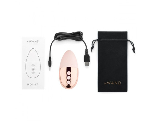 Пудровый утяжеленный премиум-вибратор Le Wand Point