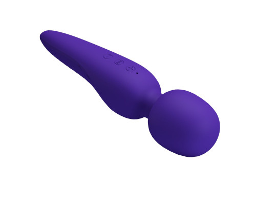 Фиолетовый wand-вибратор Meredith