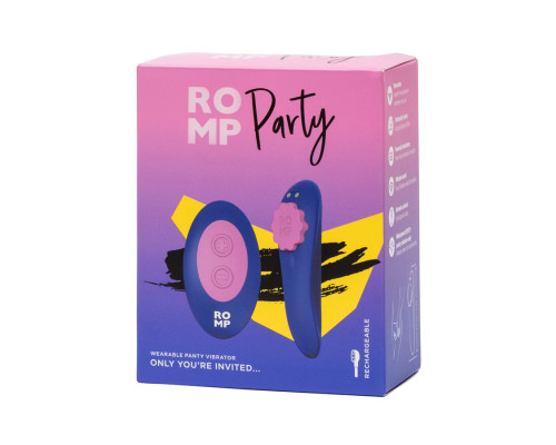 Синий вибратор в трусики с пультом ДУ Party