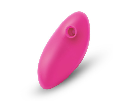 Розовый клиторальный вибромассажер Suck n’ Go