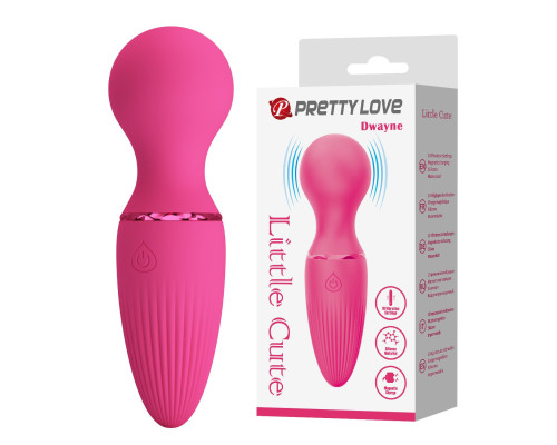 Розовый мини-wand Dwayne - 12 см.