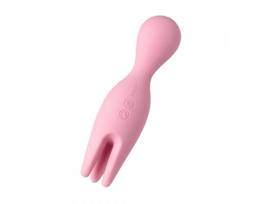 Розовый универсальный вибратор Nymph с подвижными  щупальцами