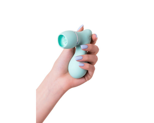 Мятный вакуум-волновой стимулятор клитора с язычком DINGO