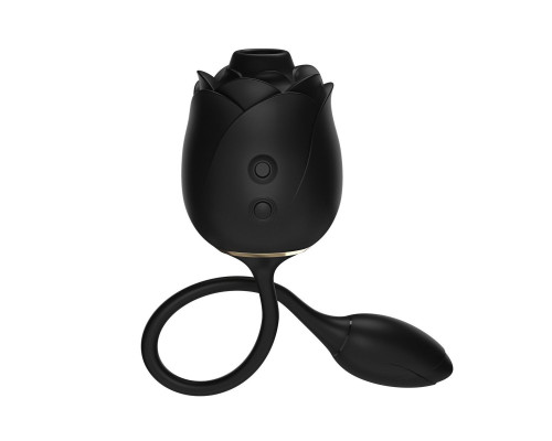 Черный клиторальный стимулятор Dark Blushing Rose