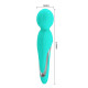 Бирюзовый жезловый вибратор Walter