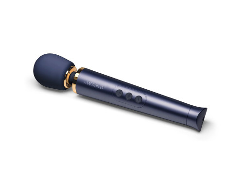 Cиний вибратор Le Wand Petite Rechargeable Vibrating Massager - 25 см.