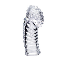 Прозрачная рельефная насадка на палец Dale - 8,5 см.