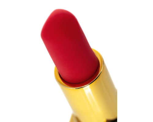 Красный вибратор-помада Pansies - 9 см.