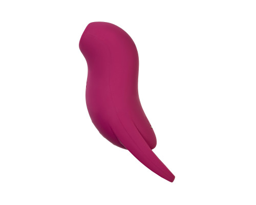 Малиновый вакуум-волновой стимулятор клитора с вибрацией Pocket Pro 1