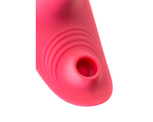 Розовый вибровкладыш в трусики с вакуум-волновой стимуляцией Xiari