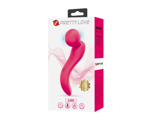 Розовый вибратор с изогнутой головкой Lois