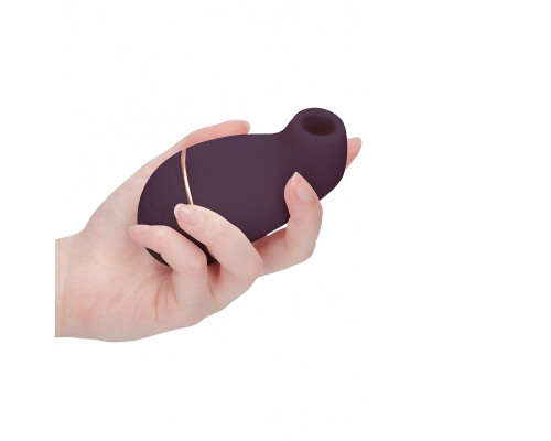 Фиолетовый клиторальный вакуум-волновой массажер Irresistible Kissable