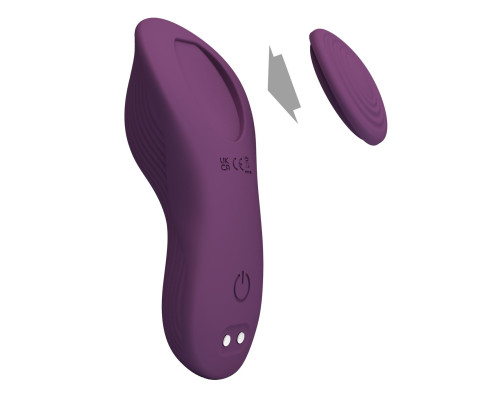 Фиолетовый вибратор в трусики Mane с управлением через приложение