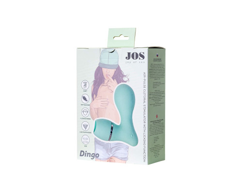 Мятный вакуум-волновой стимулятор клитора с язычком DINGO