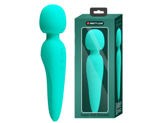 Бирюзовый wand-вибратор Meredith