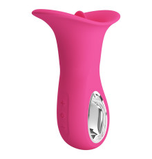 Розовый вибратор с язычком Clyde